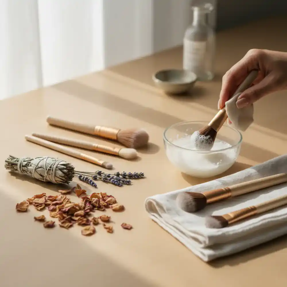 Caring for natural fiber brushes